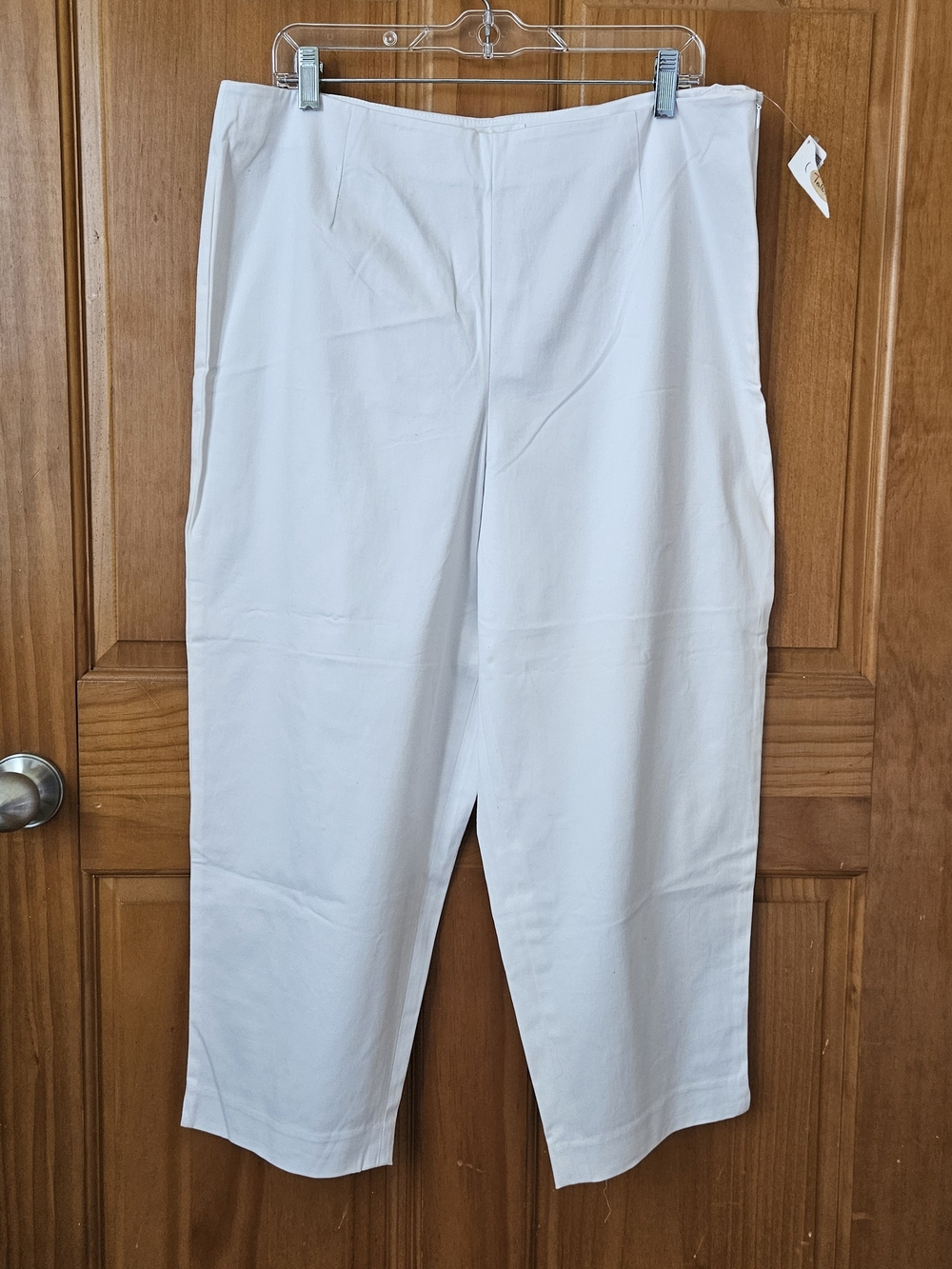 Vintage Talbots White Cropped Trousers Womens 18 NWT Office Business Casual